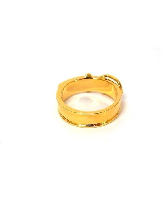 Hermes Ceinture Belt Motif Scarf Ring Closure Gold main image 2